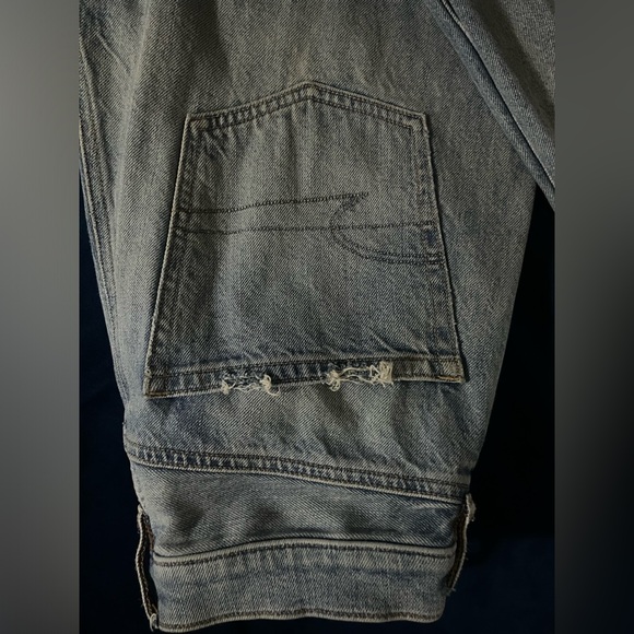 Jean bleu american eagle, jeans straight pour femme, peu porté - Picture 3 of 4